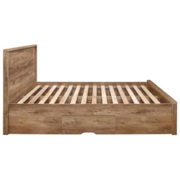 Stockwell King Size Brown 2 Drawer Bed - Birlea - Wilko - thumbnail 5