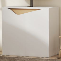 Portland 2 Door White Bathroom Under-Sink Cabinet - Size: 57.9 x 35 x 60cm - Wilko