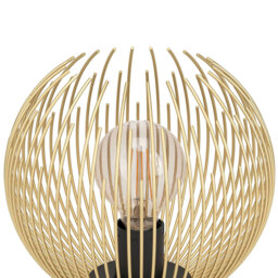 EGLO Venezuela Gold and Black Table Lamp - Size: 23.5 x 23.5 x 22.5cm - Wilko - thumbnail 4