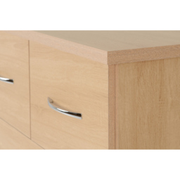 Seconique Nevada 3 Large 2 Small Drawer Sonoma Oak Effect Chest of Drawers - Size: 5 Drawer - Brown - Wilko - thumbnail 6