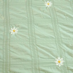 Darcey Embroidered Duvet Set Sage Green Double - Wilko - thumbnail 6