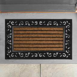 Canterbury Rubber and Coir Mat - Wilko - thumbnail 1