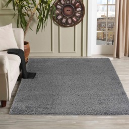 Desire Rugs Oxford Dark Grey Plain Shaggy Rug 200 x 290cm - Wilko - thumbnail 3