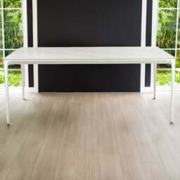 Shankar Montreal 6 Seater White Dining Table - Wilko - thumbnail 1