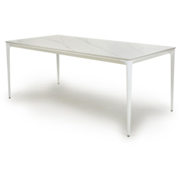 Shankar Montreal 6 Seater White Dining Table - Wilko - thumbnail 4