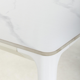 Shankar Montreal 6 Seater White Dining Table - Wilko - thumbnail 6