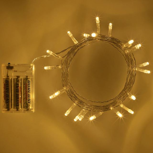 Shatchi 80 Warm White LED Clear Cable Fairy Christmas String Light 8m - Size: 6 x 1.5 x 2cm - Yellow - Wilko - image 1
