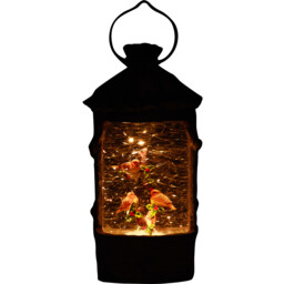 Wood Effect LED Robin Lantern - White - Wilko - thumbnail 7