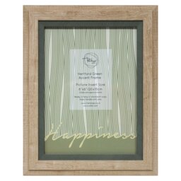 Hertford Green Accent Frame - Natural/8x6in - Size: A5 - The Port. Co Gallery - Wilko - thumbnail 1