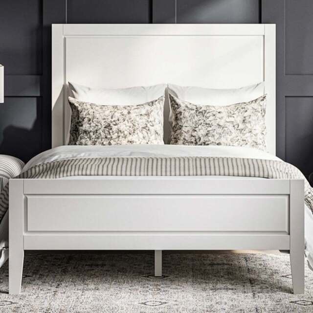 Bay Double White Bed Frame - LPD Home - Wilko - image 1