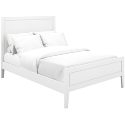 Bay Double White Bed Frame - LPD Home - Wilko - thumbnail 4