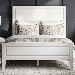 Bay Double White Bed Frame - LPD Home - Wilko - thumbnail 1