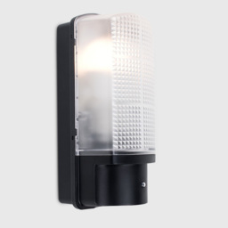 ValueLights Griffin Black Outdoor Wall Bulkhead Light with Dusk till Dawn Sensor - Size: 28 x 11.8 x 11.8cm - Wilko - thumbnail 6
