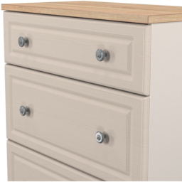 Crowndale Norfolk 3 Drawer Kashmir Ash and Bardolino Oak Deep Chest of Drawers Ready Assembled - Kashmir Ash & Bardolino Oak - Wilko - thumbnail 7