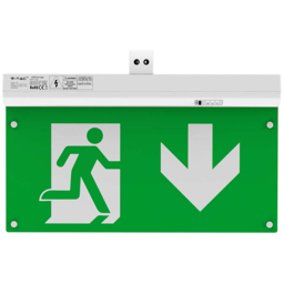 V-TAC 6000K 4 in 1 Emergency Exit Light with Self Test and RF Control - Size: 19.5 x 35 x 2.9cm - n/a - Wilko - thumbnail 4