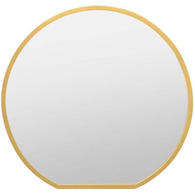 MirrorOutlet The Circulus Gold Framed Circular Wall Mirror 84 x 80cm - Size: 80 x 84cm - Wilko - image 1