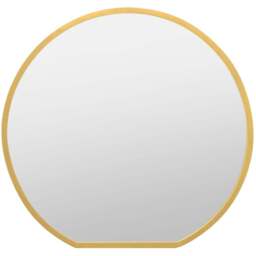 MirrorOutlet The Circulus Gold Framed Circular Wall Mirror 84 x 80cm - Size: 80 x 84cm - Wilko