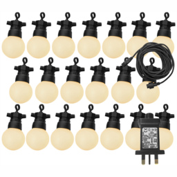 Luxform Honolulu 24V LED Festoon Light Set - Size: 750 x 10 x 10cm - Black - Wilko - thumbnail 3