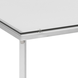Florence Cross Square Top Metal Side Table - Silver - Furniture To Go - Wilko - thumbnail 5