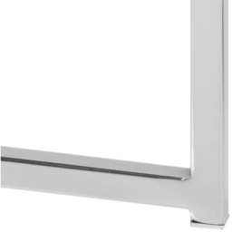Florence Cross Square Top Metal Side Table - Silver - Furniture To Go - Wilko - thumbnail 7