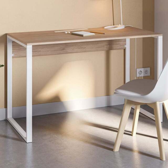 Decortie Inna Modern Multipurpose Computer Desk Oak - Size: 75 x 110 x 60cm - Brown - Wilko - image 1
