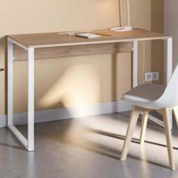 Decortie Inna Modern Multipurpose Computer Desk Oak - Size: 75 x 110 x 60cm - Brown - Wilko