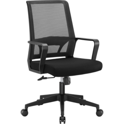 TTAP Cambridge Black Mesh Swivel Office Chair - Size: 101 x 60 x 60cm - Wilko - thumbnail 3