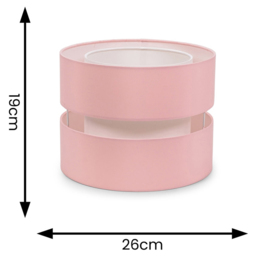 ValueLights Sophia 2-Tier Blush and White Small Ceiling Light Shade 2 Pack - Size: 19 x 26 x 26cm - Pink - Wilko - thumbnail 7