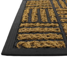 JVL Alba Squares Woven Scraper Doormat 40 x 60cm - JVL Homewares - Wilko - thumbnail 5