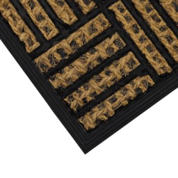 JVL Alba Squares Woven Scraper Doormat 40 x 60cm - JVL Homewares - Wilko - thumbnail 4