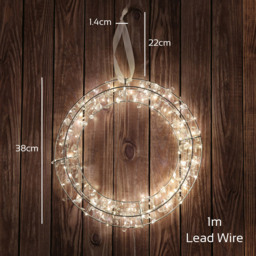 The Christmas Workshop LED Wreath 38cm - Wilko - thumbnail 6