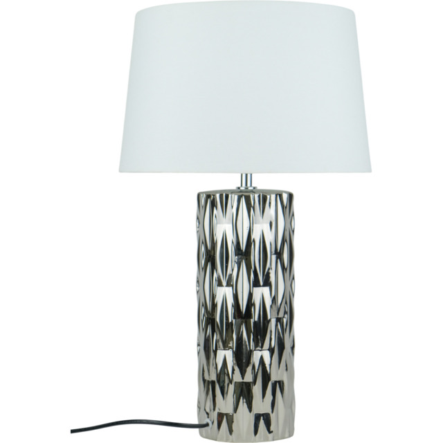 Rosalyn Table Lamp Silver - Wilko - image 1