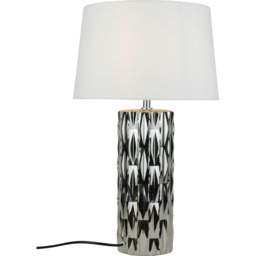 Rosalyn Table Lamp Silver - Wilko - thumbnail 2