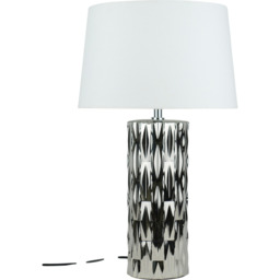 Rosalyn Table Lamp Silver - Wilko - thumbnail 7