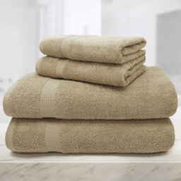 Mayfair Egyptian Cotton Natural Hand Towel Set of 2 - Cream - Wilko - thumbnail 4