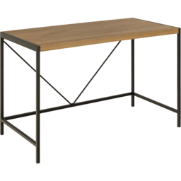 Florence Bahamas Black and Oak Office Desk - Furniture To Go - Wilko - thumbnail 5
