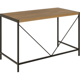 Florence Bahamas Black and Oak Office Desk - Furniture To Go - Wilko - thumbnail 4