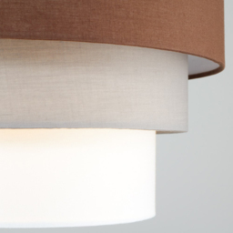 ValueLights Aztec 3-Tier Brown Fabric Ceiling Light Shade - Size: 30 x 20.5 x 30cm - Wilko - thumbnail 6