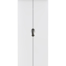 Crowndale Camden Ready Assembled 2 Door Gloss White Wardrobe - Wilko - thumbnail 4