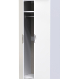 Crowndale Camden Ready Assembled 2 Door Gloss White Wardrobe - Wilko - thumbnail 7