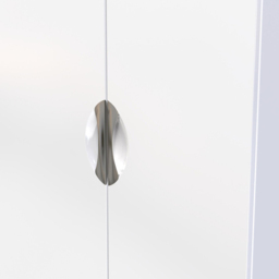 Crowndale Camden Ready Assembled 2 Door Gloss White Wardrobe - Wilko - thumbnail 6