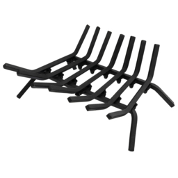 Costway Fireplace Log Grate - Size: 52 x 23 x 10cm - Black - Wilko
