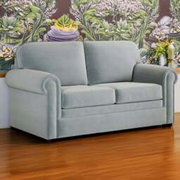 Jay-Be Heritage 2 Seater Brushed Twill Admiral Sofa Bed with e-Pocket Mattress - Grey - Wilko
