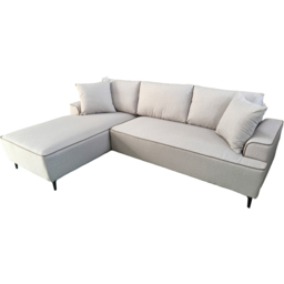 DS Living The Milano Edge Beige Textured Fabric Right Hand Corner Sofa - Size: 3 Seater - Wilko - thumbnail 4
