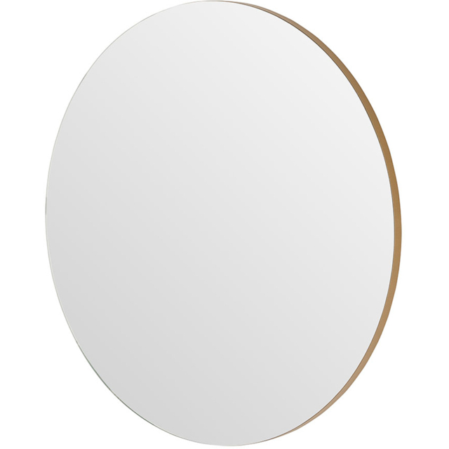 Yearn Simple Gold Round Wall Mirror 50cm - Wilko - image 1