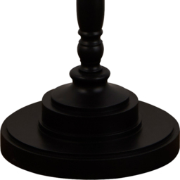 Lighting Collection Baldwin Black Candle Stick Spindle Floor Lamp Base 150cm - Size: 24 x 32.5 x 32.5cm - Wilko - thumbnail 4