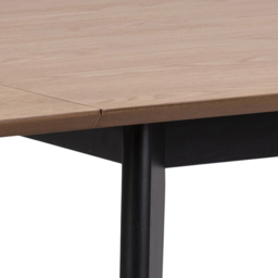 Florence Roxby 4 Seater Extending Dining Table Oak and Black - Oak & Black - Wilko - thumbnail 6