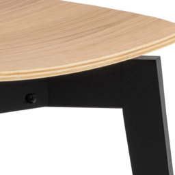 Florence Roxby 4 Seater Extending Dining Table Oak and Black - Oak & Black - Wilko - thumbnail 7