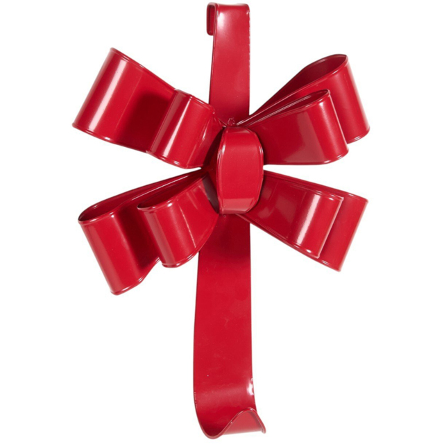 Large Bow Wreath Hanger Red - Jingle Bell Boogie - Wilko - image 1
