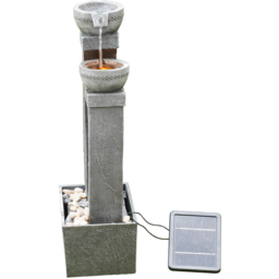 Teamson Home 2 Bowls Solar Waterfall Fountain - Size: 76.2 x 22.9 x 34.0cm - Multi - Wilko - thumbnail 4